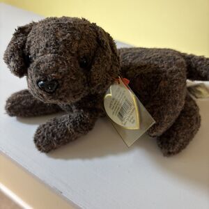 Ty 2000 Beanie Baby Fetcher the Labrador DOB: April 27, 2000